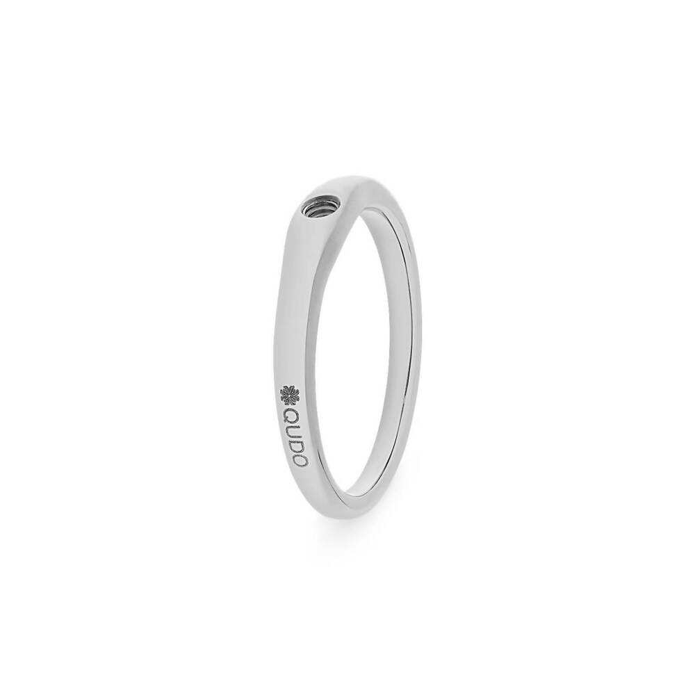 NEW QUDO women's basic fine ring in silver